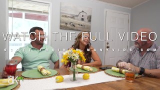 StepMom seduces Big Cock StepSon While StepDad is Clueless Taking Call from work