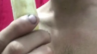 skills, deepthroat with a banana ~Damonhardx