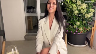 I cum hard in a restaurant on the first date (LOVENSE REMOTE)