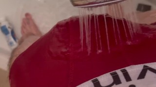 CUMSHOT IN THE SHOWER WITH WET UNDERPANTS (FULL VIDEO ON ONLYFANS)