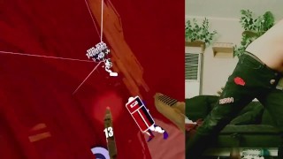 Streaming VR game workout with my dick out (trying stuff out)