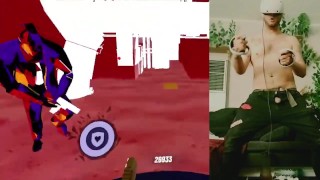 Streaming VR game workout with my dick out (trying stuff out)