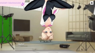 Spider Gwen has fun with you. [Full Gallery hentai game] KISS MY CAMERA Fandub