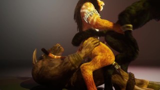 Hard Threesome Sex 3D