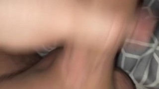 A lot of precum and a lil moaning