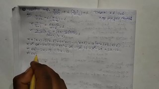 Quadratic equation math Solve this math question set 4 for class 10 episode no1