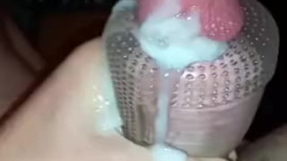 Busting a fat load cum frott