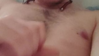 Pleasure and cumming with my big cock after a long day