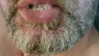 My Friend Robin Records Me Blowing Bubbles with Mouthful of My Cum!