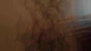 【噴水射精】テカテカ光るカリ高勃起チンポをパンツの間から取り出しては、ひたすら扱いて、そのまま噴水のように射精する