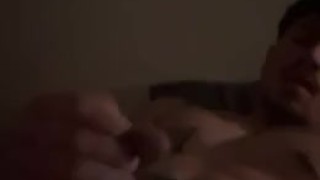 Stroking my cock until I cum all over myself