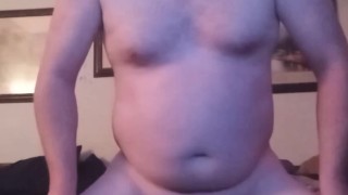 Sissy in Chastity Rides Dildo