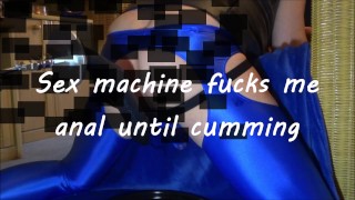 Sex machine fucks me anal until cumming
