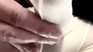 rubbing that dick in sexpants until it gets wet and squirts all the semen in the boxers ✊💦