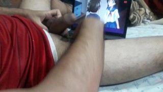 Me masturbé y no mr aguanté tanta leche