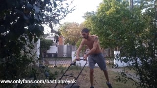 Spying on my Hot Gardener Until he Found me.