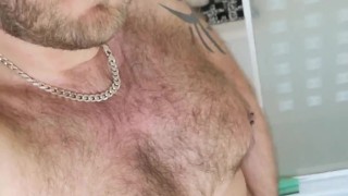 stroking my big cock