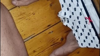 Cum on my panties and feet