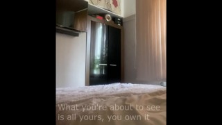 Submissive white sissy femboy twink showing off body