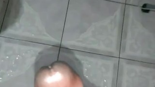 Big black cock Late night jerk off and huge cumshot