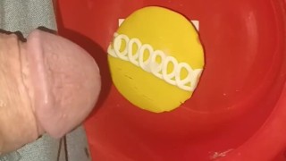 Sean cums n eats a cupcake