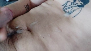 hot load all over my stomach