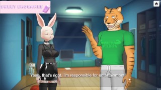 Haru's secret life chapter #4 FINALLY a huge cock breaks the bunny's pussy Beastars