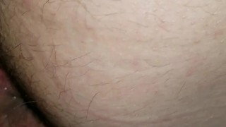 Husband eating own creampie