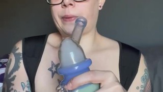 BBW stepmom MILF 420 bake