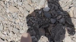 Pissing off a mountain (4K)