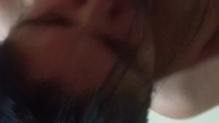 Mamada de verga con final feliz, Latina caseros amateur