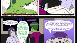 Teen Titans - Emotional Illness Pt. # 2 Raven fucks beast to heal