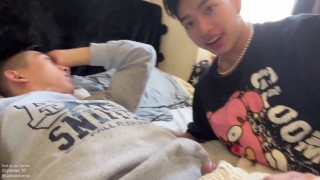 Asian boys love couple make cute sex tape, Tyler Wu & Sam Vu