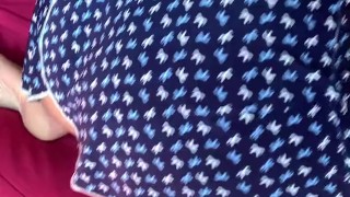 Sentando no consolo pra provocar meu marido