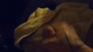 Big cum shot into towel