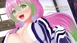 Mitsuri Kanroji wants to train with you challenge JOI (femdom, feet, brethplay)