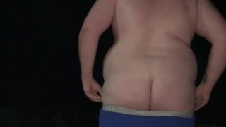 Bi chub bear Cub nighttime jerk outdoors - huge cumshot @bearnakedbryce onlyfans