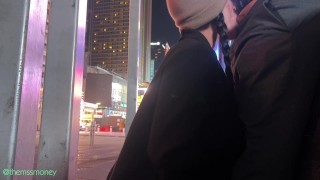 EXTREMELY RISKY BLOWJOB BEHIND POLICE STATION IN NYC