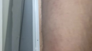 Sean spankin himself with a switch while pissing