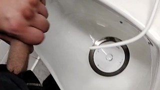 Cum in a waterless urinal