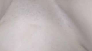 Making her tight British pussy squirt everywhere before getting creampied