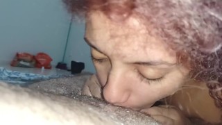 Idon't even take dick out of mymouth for asecond,Ilove having him inside to feel its creampie squirt