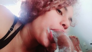 that delights my pink mouth sucking a hard cock,imagine that on you,with you giving me your creampie