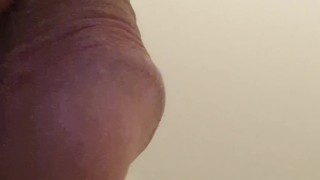 Quick piss from small penis
