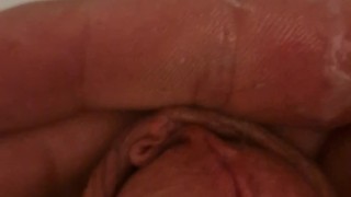 Cumming in the sink