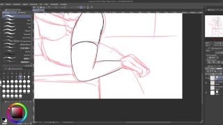Masturbating my friend in the classroom - FANART - SPEEDPAINT 🤫💚