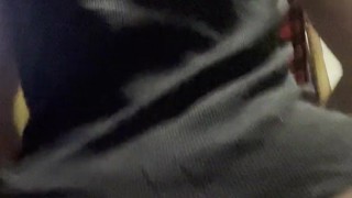 Femboy riding dildo