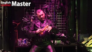Leather Master instructs you to use dildo in your mouth and ass oral anal training PREVIEW