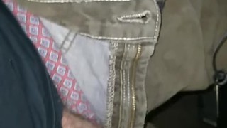 Milking my own cock and shooting a fat load