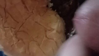 Sean cums on a burger